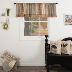 Sawyer Mill Charcoal Patchwork Valance 19x90
