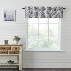 Dorset Navy Floral Valance 16x60