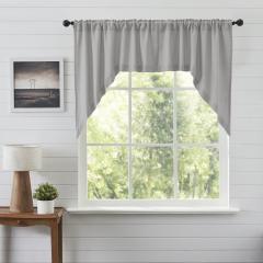 Burlap Dove Grey Swag Set of 2 36x36x16