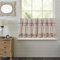 Annie Buffalo Portabella Check Ruffled Tier Set of 2 L24xW36