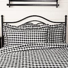 Annie Buffalo Black Check Ruffled King Sham 21x37