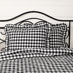 Annie Buffalo Black Check Ruffled Standard Sham 21x27