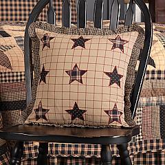 Bingham Star Fabric Pillow with Applique Stars 16x16