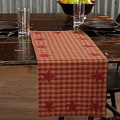 Burgundy Star Runner Woven 13x36