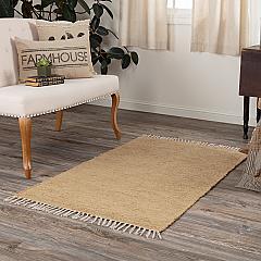 Burlap Natural Chindi/Rag Rug 36x60