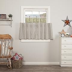 Hatteras Seersucker Blue Ticking Stripe Tier Set of 2 L24xW36