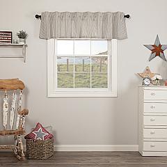 Hatteras Seersucker Blue Ticking Stripe Valance 16x72