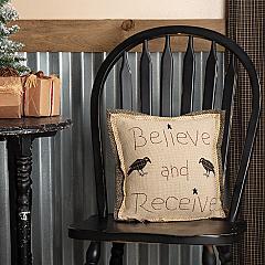 Kettle Grove Believe and Receive Pillow 12x12