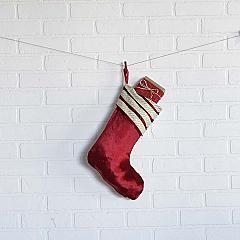 Memories Red Stocking 11x15