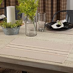 Sawyer Mill Charcoal Stripe Placemat Set of 6 12x18