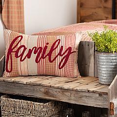 Sawyer Mill Red Family Pillow 14x22