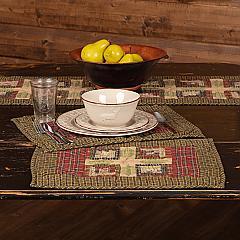 Tea Cabin Placemat Quilted Set of 6 12x18