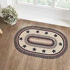 Colonial Star Jute Rug Oval w/ Pad 20x30