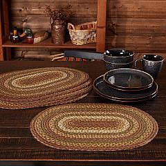 Tea Cabin Jute Placemat Set of 6 12x18