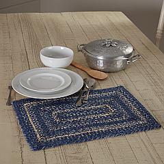 Great Falls Blue Jute Rug/Runner Rect w/ Pad 22x72