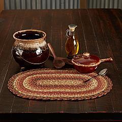 Ginger Spice Jute Oval Placemat 12x18
