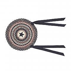 Colonial Star Jute Chair Pad Applique Star 15 inch Diameter