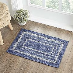 Great Falls Blue Jute Rug Rect w/ Pad 20x30