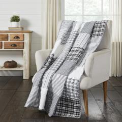 Sawyer Mill Black Block Throw 60x50