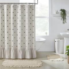 Embroidered Bee Shower Curtain 72x72