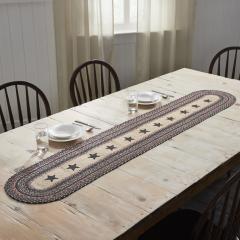 Colonial Star Jute Oval Runner 13x72