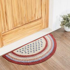 Celebration Jute Rug Half Circle w/ Pad 16.5x33