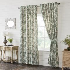 Dorset Green Floral Panel Set of 2 96x50