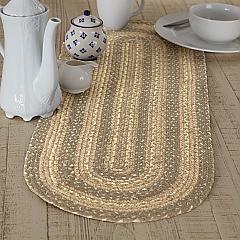 Cobblestone Jute Oval Runner 13x36