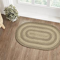 Cobblestone Jute Rug Oval w/ Pad 20x30