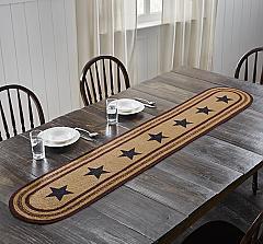 Potomac Jute Runner Stencil Stars 13x72
