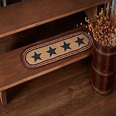 Potomac Jute Stair Tread Stencil Stars Oval Latex 8.5x27