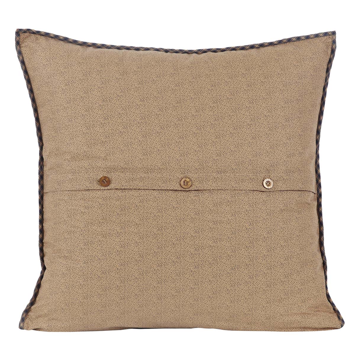 Rustic Euro Sham Red Patchwork Millsboro Cotton Hand Bedroom Decor VHC Brands