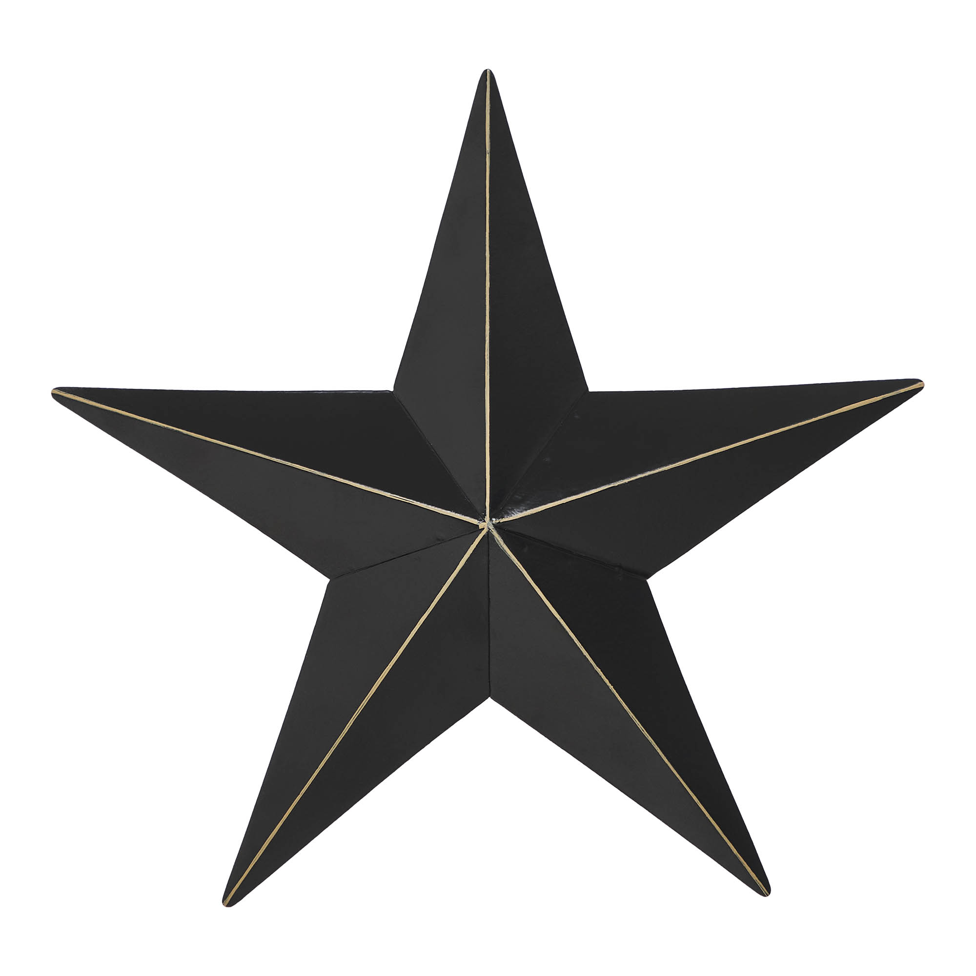 Metal Star Distressed Black 8x8 VHC Brands