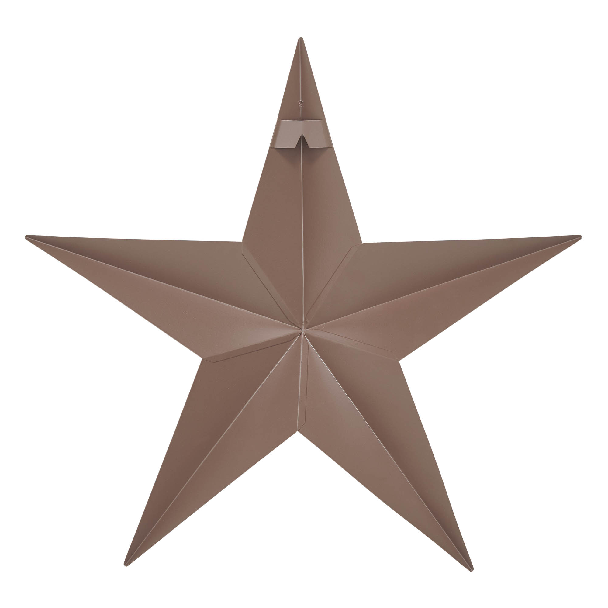 Metal Star Distressed Rust Brown 18x18 VHC Brands