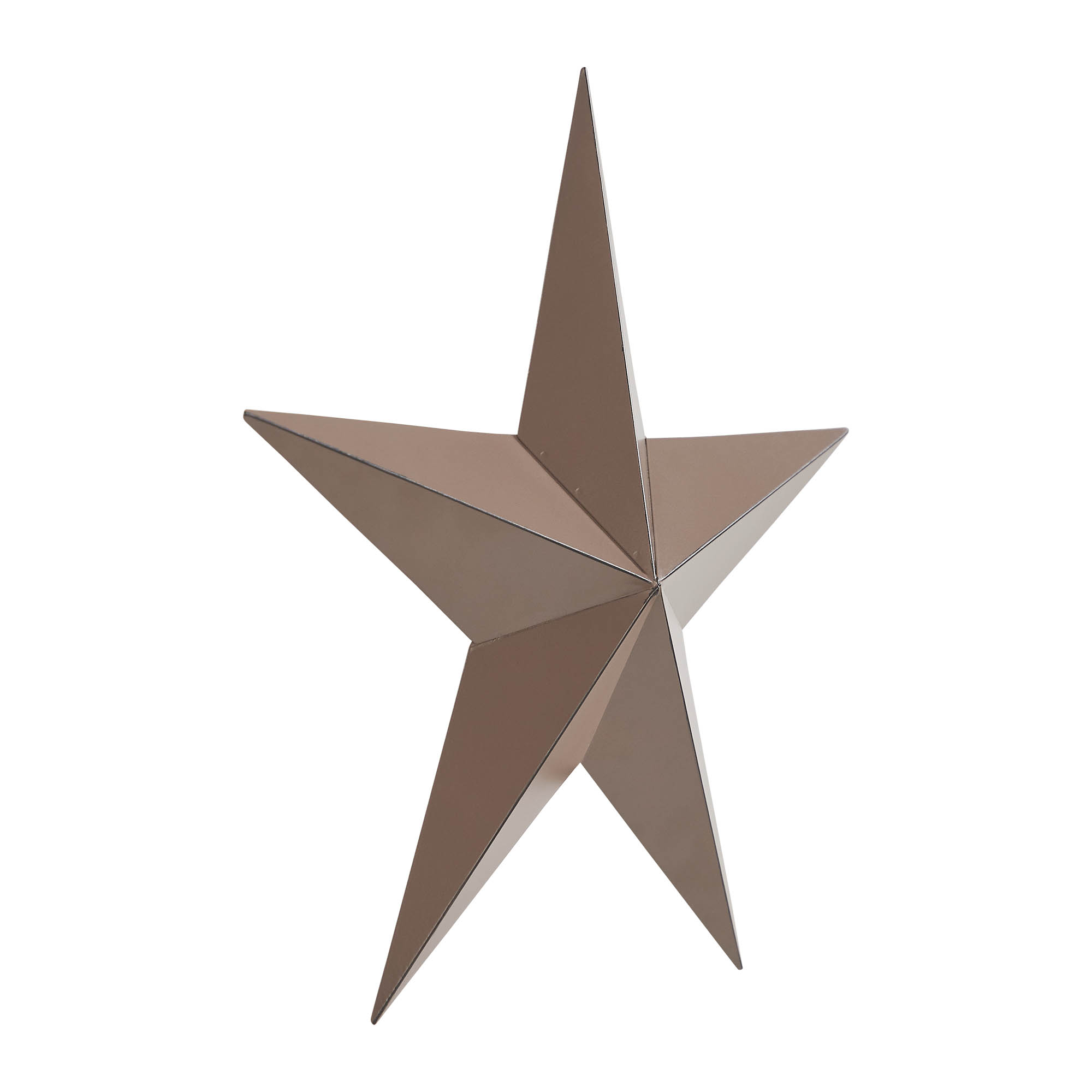 Metal Star Distressed Rust Brown 18x18 VHC Brands