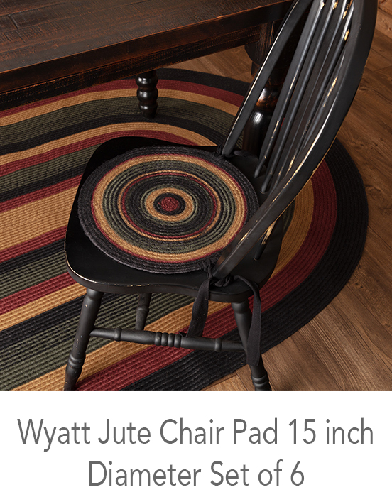Wyatt Jute Chair Pads by VHC Brands